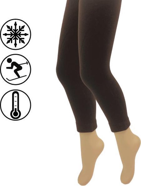 Leggings Thermo Kinder - Marron Foncé - Taille 134-140