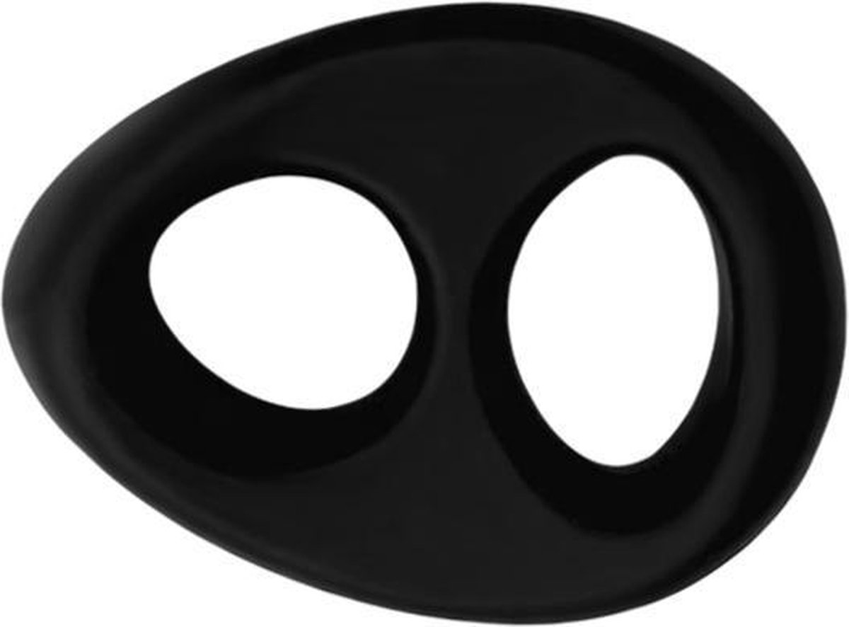 Goedkoopste Zachte Teardrop Penisring – Dubbele Cockring Ballstretcher – Extra Zacht en Flexibel – Ook voor Koppelgebruik - One Size