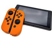 Siliconen Joy-Con Controller Hoesjes | Beschermhoes Skin | Geschikt voor Nintendo Switch & Lite | Softcover Case | Grip | Oranje