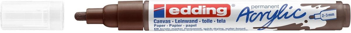 Acrylmarker edding e-5100 medium chocoladebruin