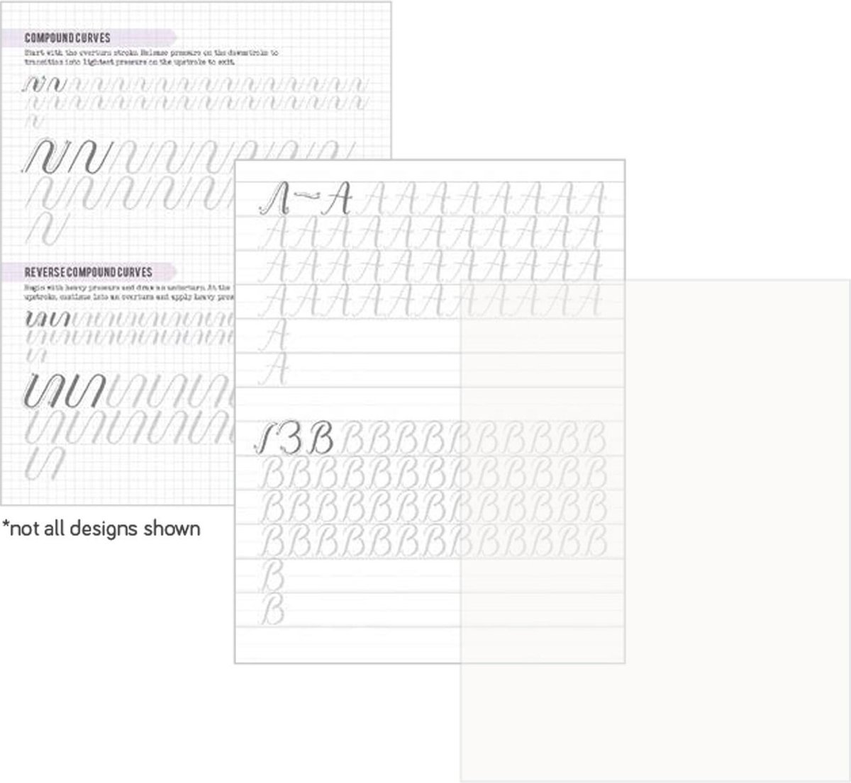 Brush lettering / Handlettering oefensheets - Kelly Creates Small brush workbook x122