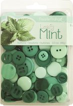 Buttons clamshell leafy mint