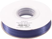 Vaessen Creative Satijn Lint - Donkerblauw - Dubbelzijdig - 3mm x 100m