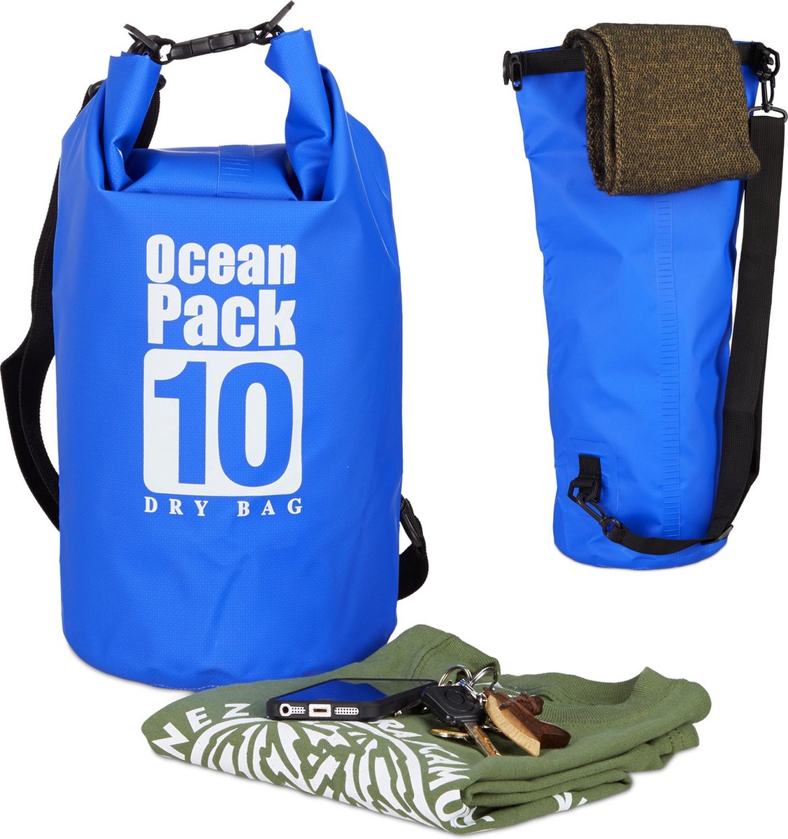 waterdichte tas - 10 liter - licht - ocean pack - blauw