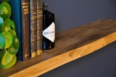 Boomstam wandplank nature geolied - 60x20x40