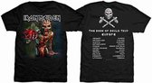 Iron Maiden Heren Tshirt -XL- The Book Of Souls European Tour Zwart