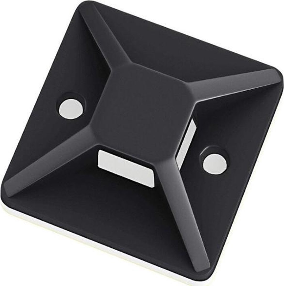 Kabelbinder - 30 x 30 mm - 100 stuks - Zwart - Allteq