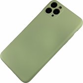 Apple iPhone 6 / 6S - Silicone effen hoesje Tobias groen - Geschikt voor