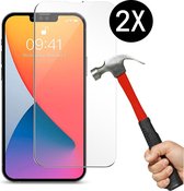 iPhone 13/13 Pro screenprotector 2PACK - tempered glass - iPhone 13 / 13 Pro Beschermglas Screen protector 2 Stuks - EPICMOBILE