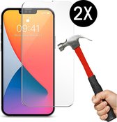 Screenprotector geschikt voor iPhone 13/13 Pro screenprotector 2PACK - tempered glass - iPhone 13 / 13 Pro Beschermglas Screen protector 2 Stuks - EPICMOBILE