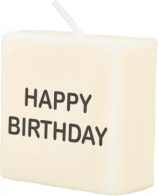 Cijfer- / letterkaarsje - Scrabble - Happy Birthday