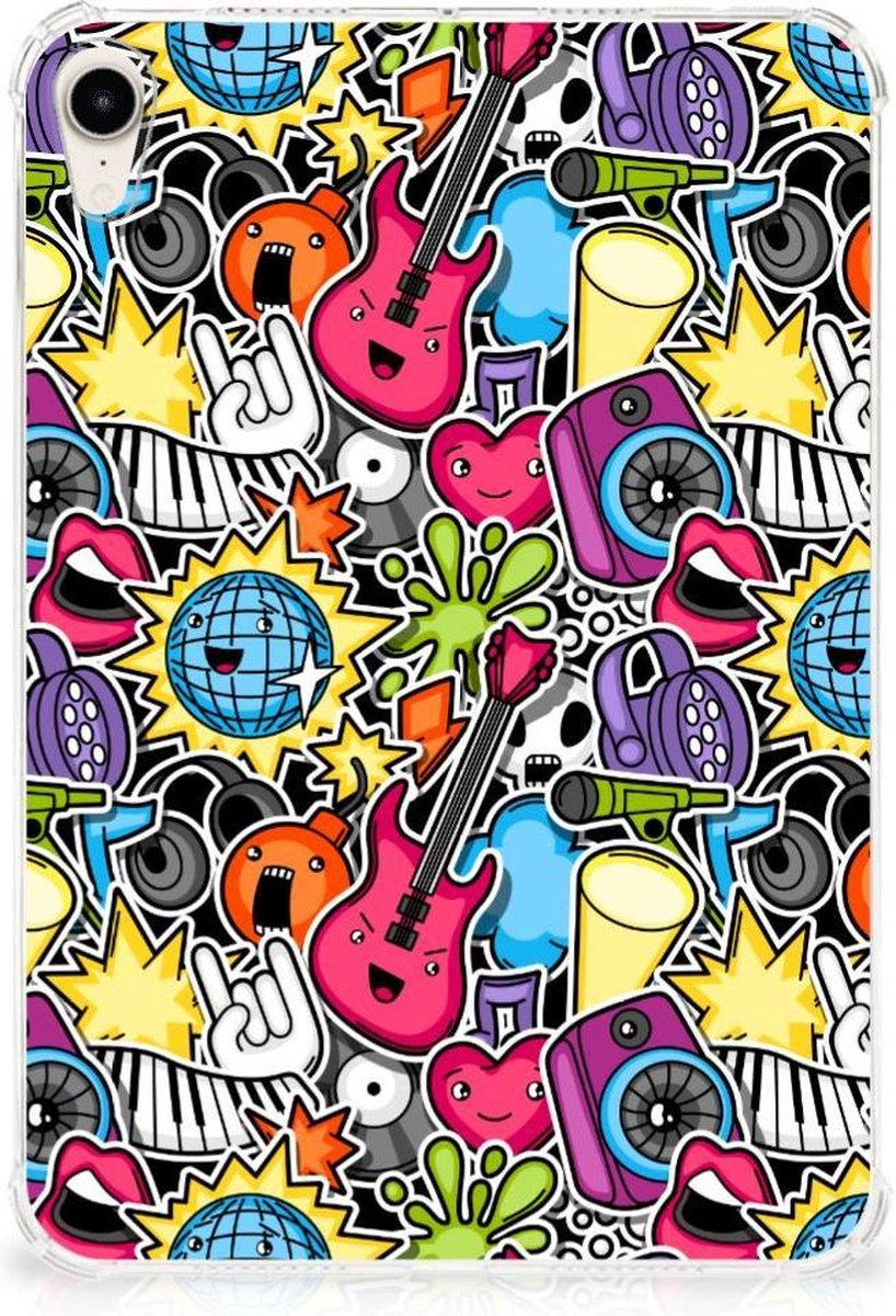 Apple iPad mini 6 (2021) Leuke Siliconen Hoes Punk Rock