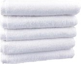Handdoek Wit – 50x100 - 400 gram - ( 5 Stuks)