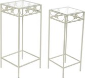 Salontafel - auxiliary table set 2 forging 30x30x72 clover -