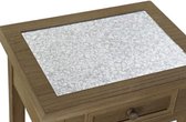 Salontafel - auxiliary table pine tree mirror 45x34x67 natural -
