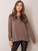 BEIGE OVERSIZED DAMES SWEATSHIRT TRUI / SWEATER MAAT L/XL