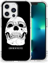 Beschermhoes Apple iPhone 13 Pro Telefoon Hoesje met doorzichtige rand Skull Eyes