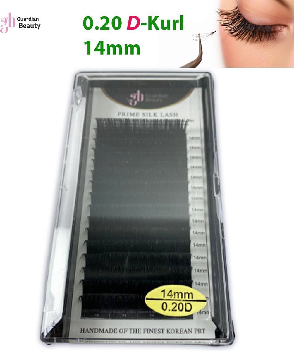 Guardian Beauty Prime Silk Lashes 14mm 0.20 D-krul | Wimpers Extensions | Eyelashes | Wimpers | Wimperextensions