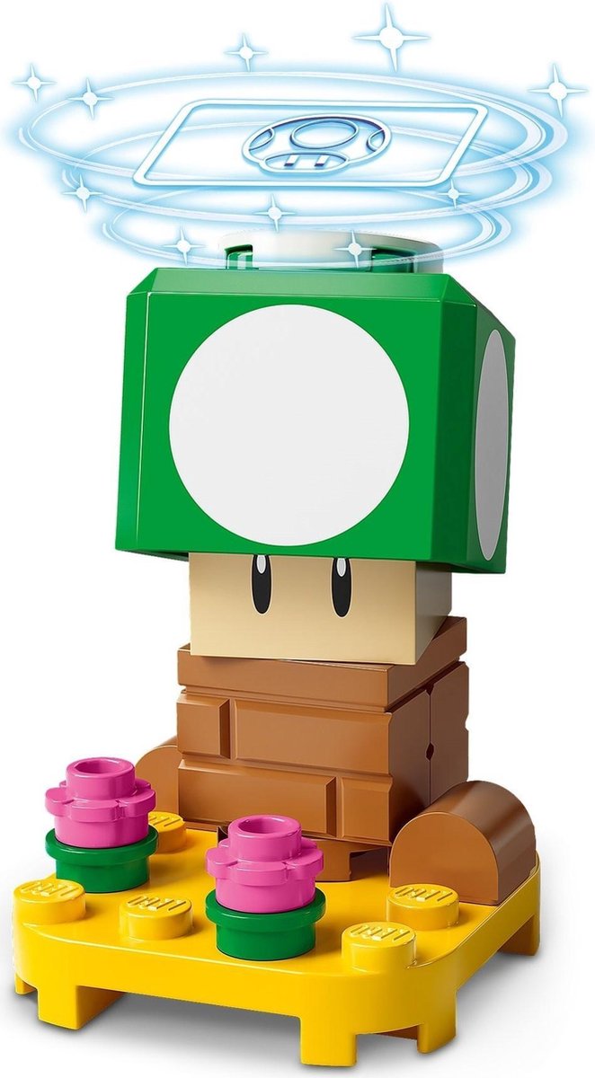 LEGO 71394 Super Mario Serie 3 Personagepakket - 1-Up Mushroom (verpakt in transparant zipzakje)