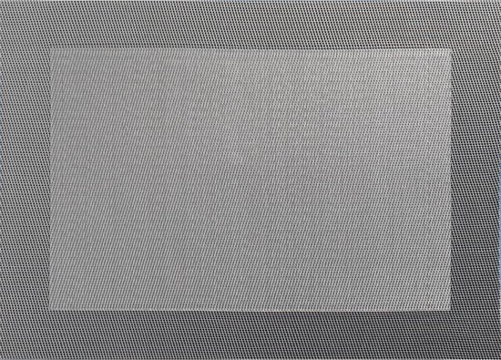 ASA Selection Geweven Rand Placemat -  33 x 46 cm - Grijs