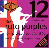 Rotosound Roto Purples, Nickel Plated Electric Guitar Strings, Medium Heavy, 12-52
