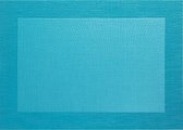 ASA Selection Geweven Rand Placemat -  33 x 46 cm - Turquoise