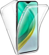 Xiaomi Redmi 9T Hoesje en Screenprotector in 1 - Xiaomi Redmi 9T Case 360 graden Transparant