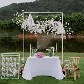 Vierkante boog voor bruiloft wit