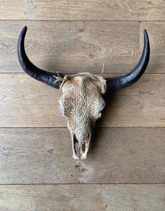 Skull buffelschedel - SKULL - Skull voor aan de muur - Buffelschedel -  Wanddecoratie -... | bol.com