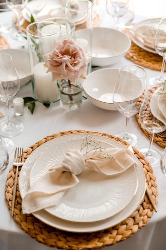 Serviettes Treb Horecalinnen, 100 pièces, beige, 40 x 40 cm - Treb X