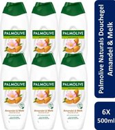 Bol.com Palmolive Naturals Amandel Douchegel - 6 x 500ml - Voordeelverpakking aanbieding