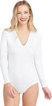 Spanx Suit Yourself Long Sleeve V-neck Bodysuit 20291R/1000-S