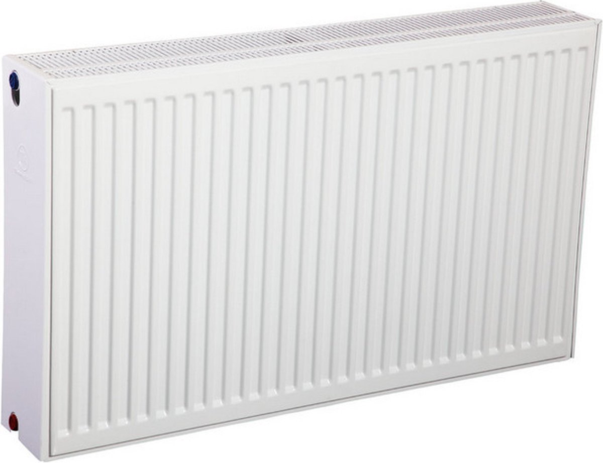 Bally Horizontale Ventielradiator Met 8 Aansluitingen H600xT33xB1200mm 2867 Watt Wit