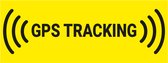 GPS tracking sticker met tekst 280 x 105 mm