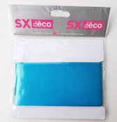 Breed satijnlint 7 cm x 5 meter turquoise - lint - satijn - turquoise