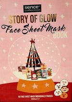 Story of Glow Face Sheet Mask book - Gezichtsmasker - 5 stuks - Kerst gezichtsmasker - Feestdagen - Kerst