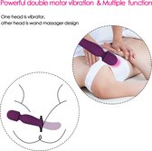 Vibrator, Wand, tweezijdige vibrator, staaf vibrator, clitoris massage, 5 standen, 5 intensiteit standen.