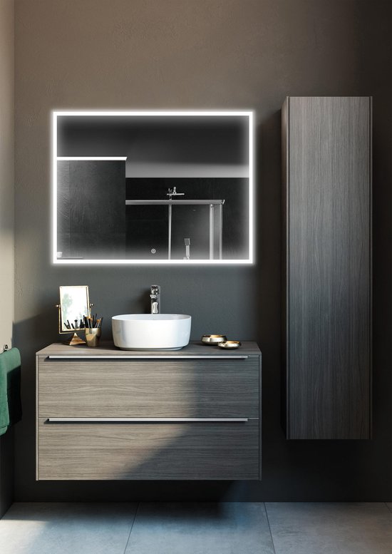 Spiegel met Verlichting - Badkamerspiegel Wandspiegel Spiegels - LED - Anti... | bol.com