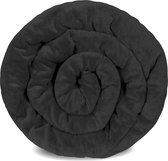 Gravity® therapeutische deken voor volwassenen / jongeren met glaskralen voor betere slaap - Verzwaringsdeken - Verzwaarde Deken - Donkergrijs - 4 seizoenen dekbed - 135x200 4kg
