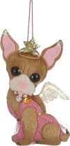 House of Seasons - Kersthanger - Hond - Polyester - Bruin