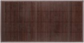 Relaxdays bamboe badmat - douchemat - antislip - saunamat - diverse groottes - donkerbruin - 61 x 122 cm