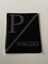 Sticker embleem logo op voorscherm Vespa-Piaggio primavera/sprint zwart