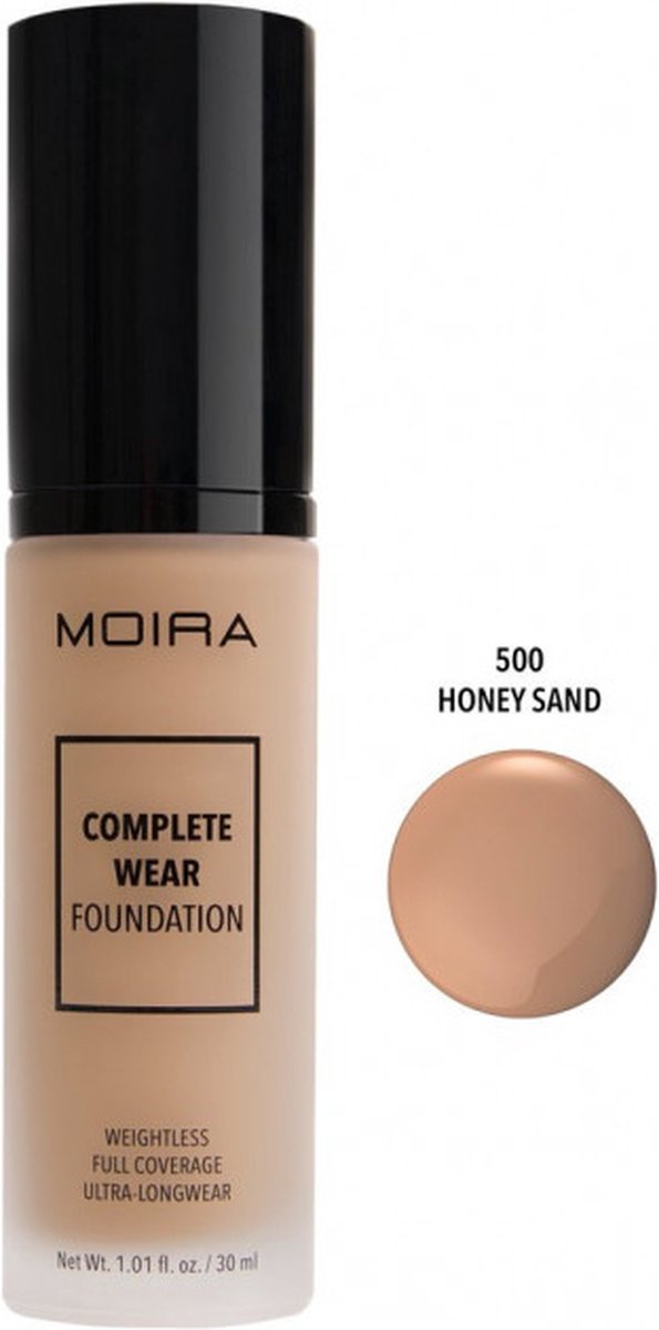 Moira Complete Wear Foundation 500 Honey Sand