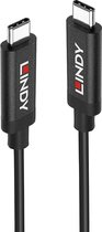LINDY USB-kabel USB 3.2 Gen2 (USB 3.1 Gen2) USB-C stekker, USB-C stekker 5.00 m Zwart 43308