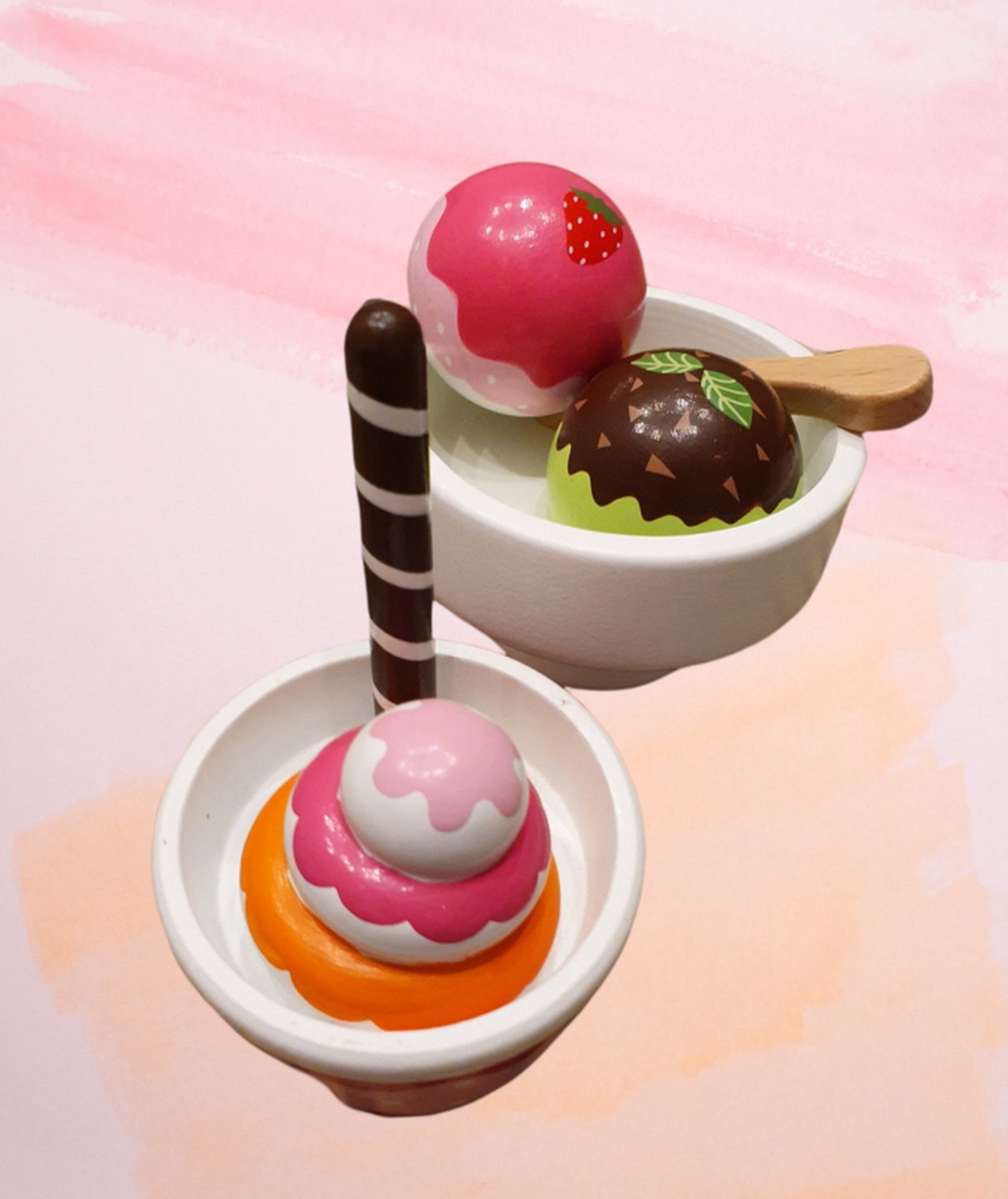 small foot Ice Cream Set bol