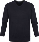 Suitable - Respect Vini Pullover V-Hals Donkerblauw - M - Modern-fit