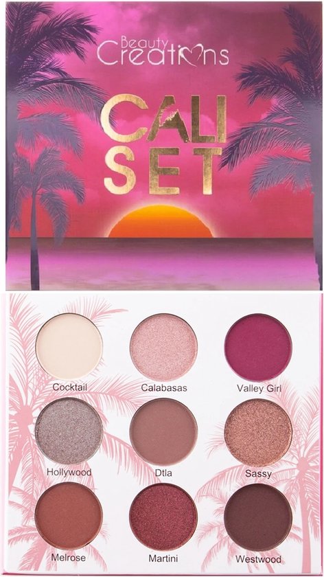 Beauty Creations Eyeshadow Palette - Cali Set - Oogschaduw Palette - 12 g