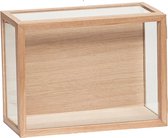 HÜBSCH INTERIOR - FSC® eiken wand vitrinekastje displaykastje - 40x20xh30cm