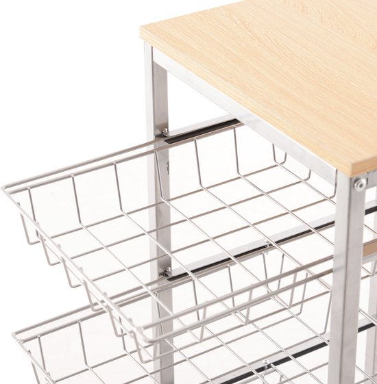 HOMCOM Serveerwagen Verrijdbare Wagen Keukenwagen Keukentrolley Rolwagen Voor De Keuken Mobiel~0ueris6qj9g01 HOMCOM Serveerwagen Verrijdbare Wagen Keukenwagen Keukentrolley Rolwagen Voor De Keuken Mobiel~0ueris6qj9g01