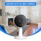 LuxuryLiving - Bewakingscamera voor binnen met wifi - Hondencamera / Petcam - Huisdiercamera - met App voor Telefoon -2K Resolutie